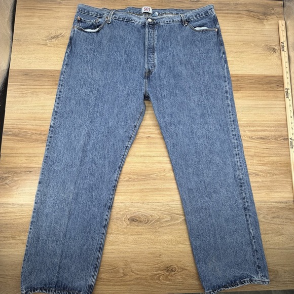 Levi's Other - Vtg Levis 501 Button Fly Jeans 48x32‎ Denim Y2K Med Wash